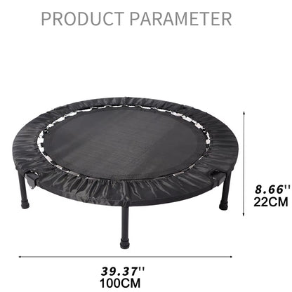 Foldable Mini Exercise Trampoline Portable Fitness Rebounder Sport for Adults Jumping Training Indoor/Outdoor for Home Workout