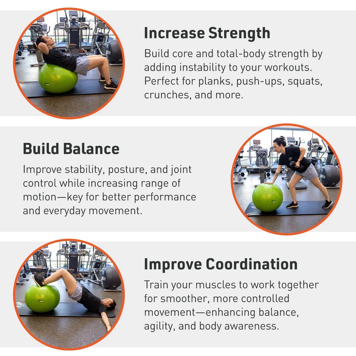 Purple Fitness Ball (45 Cm), Pump & Exercise Guide Included