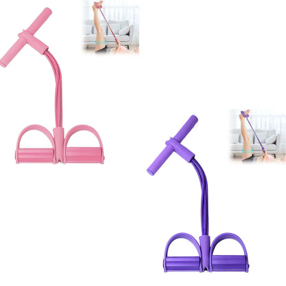 Fitness Resistance Band Foot Pedal Abdominal Exercise Auxiliary Thin Belly Leg Fitness Home Gym Equipment Women Six Rope Stretch