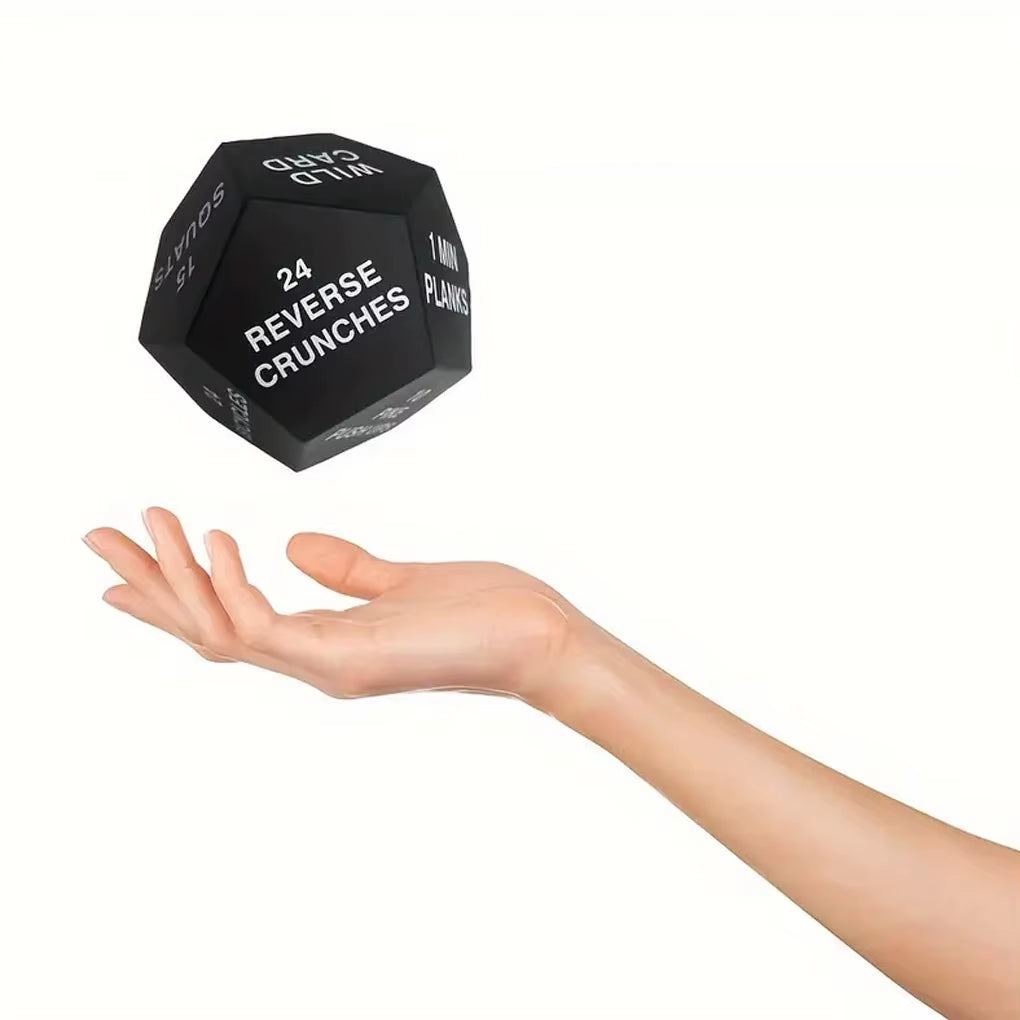 Fitness Game Dice PU Foam 12 Sides Rounded Numbers Diceenjoy New Exercise Methods Anywhere Add Surprise Fun to Fitness Routine